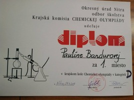 Krajské kolo chemickej olympiády kategória D (pre 9.ročník)
